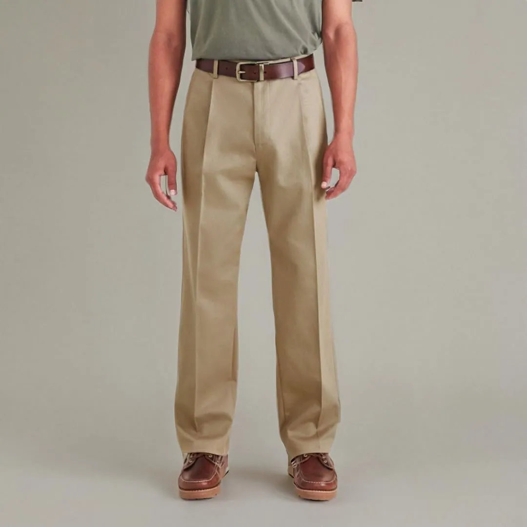 DOCKERS Mens Relaxed Fit Signature Iron Free Khaki with Stain Defender Pants-Pleated