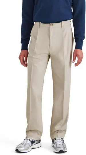 DOCKERS Mens Relaxed Fit Signature Iron Free Khaki with Stain Defender Pants-Pleated