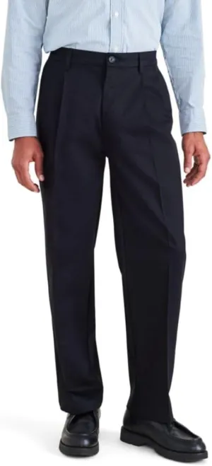 DOCKERS Mens Relaxed Fit Signature Iron Free Khaki with Stain Defender Pants-Pleated