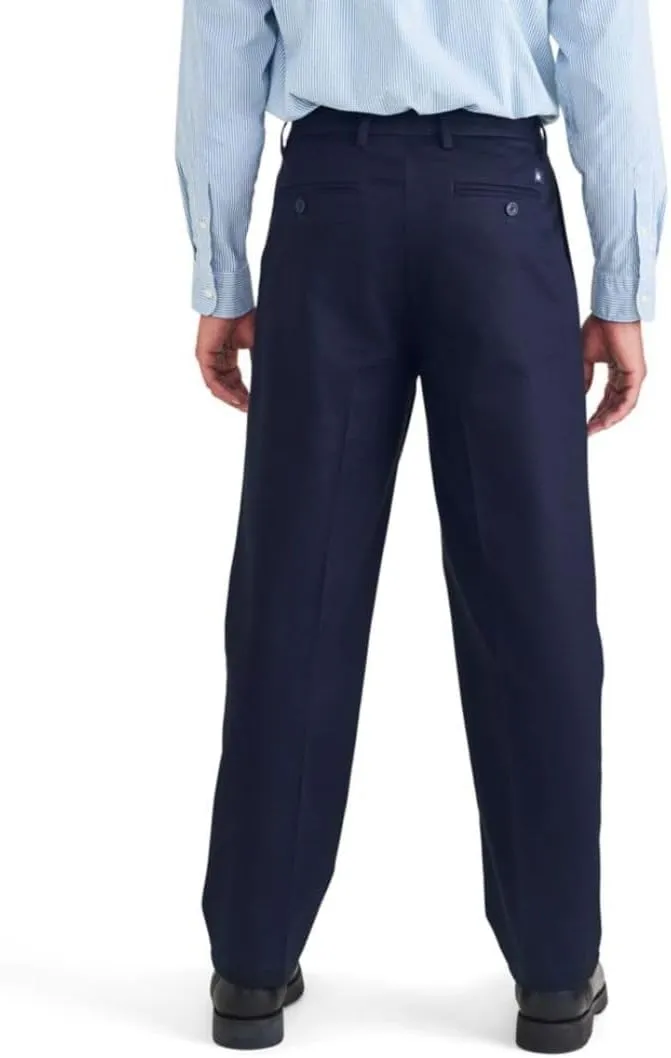 DOCKERS Mens Relaxed Fit Signature Iron Free Khaki with Stain Defender Pants-Pleated