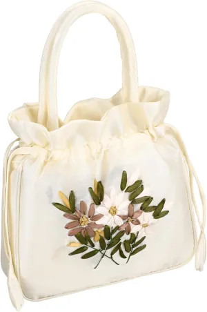 Elegant Handbag for Women Small Drawstring Clutch Purse Formal Bucket Bag for Weddings and Evening Parties Stylish Present for Special Occasions