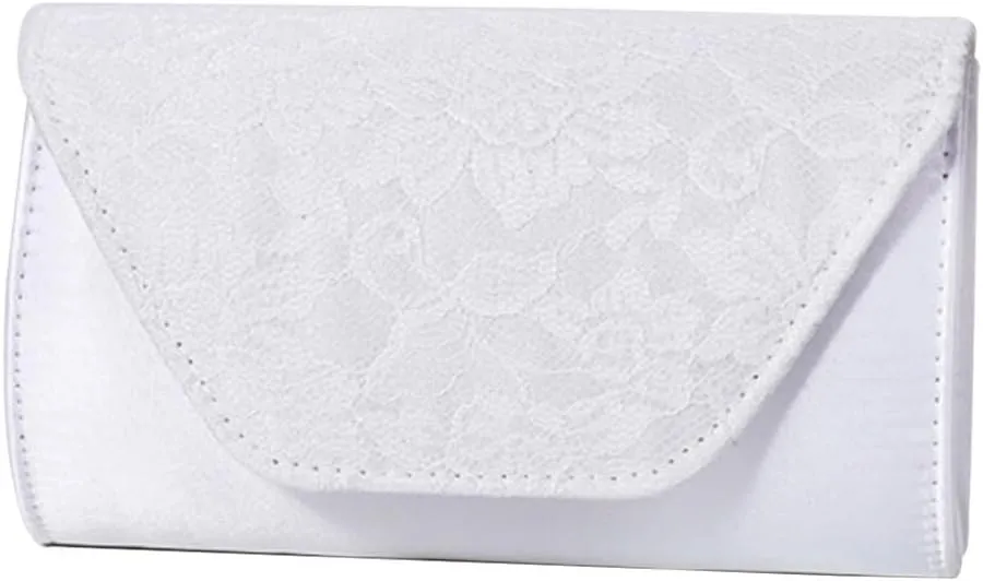 Elegant Handbag Shoulder Vintage Crossbody Women Lace Evening Floral Envelope Clutch Bridal Wedding Purse