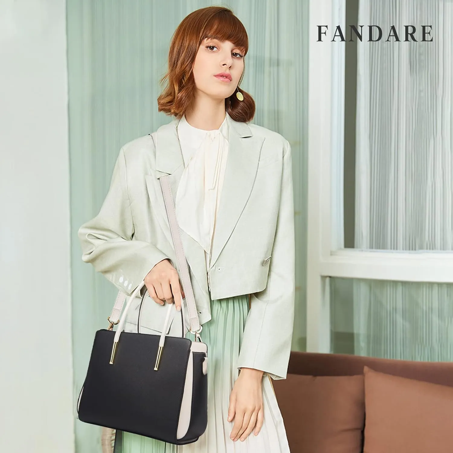 Elegant Handbags Wallet Tote Bag Womens Top Handle Satchel Purse Set 4 pcs Set Crossbody Bag