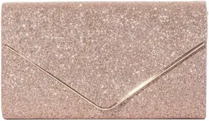 Elegant Shoulder Crossbody Women Envelope Clutch Sequins Evening Bridal Wedding Purse Glitter Sparkly Handbag