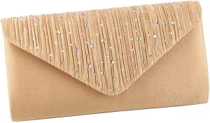 Elegant Shoulder Glitter Crossbody Evening for Women Rhinestone Clutch Envelope Handbag Bridal Wedding Purse