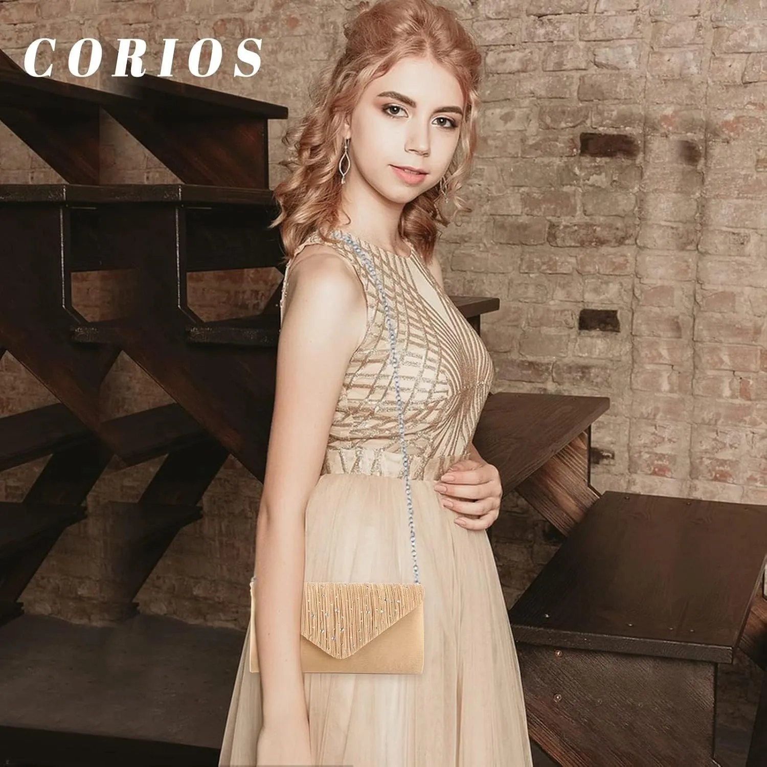 Elegant Shoulder Glitter Crossbody Evening for Women Rhinestone Clutch Envelope Handbag Bridal Wedding Purse