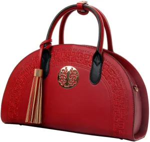 Elegant Women's Tote Handbag with Vintage Chinese Embroidery Fashionable Sling Bag for Daily Use
