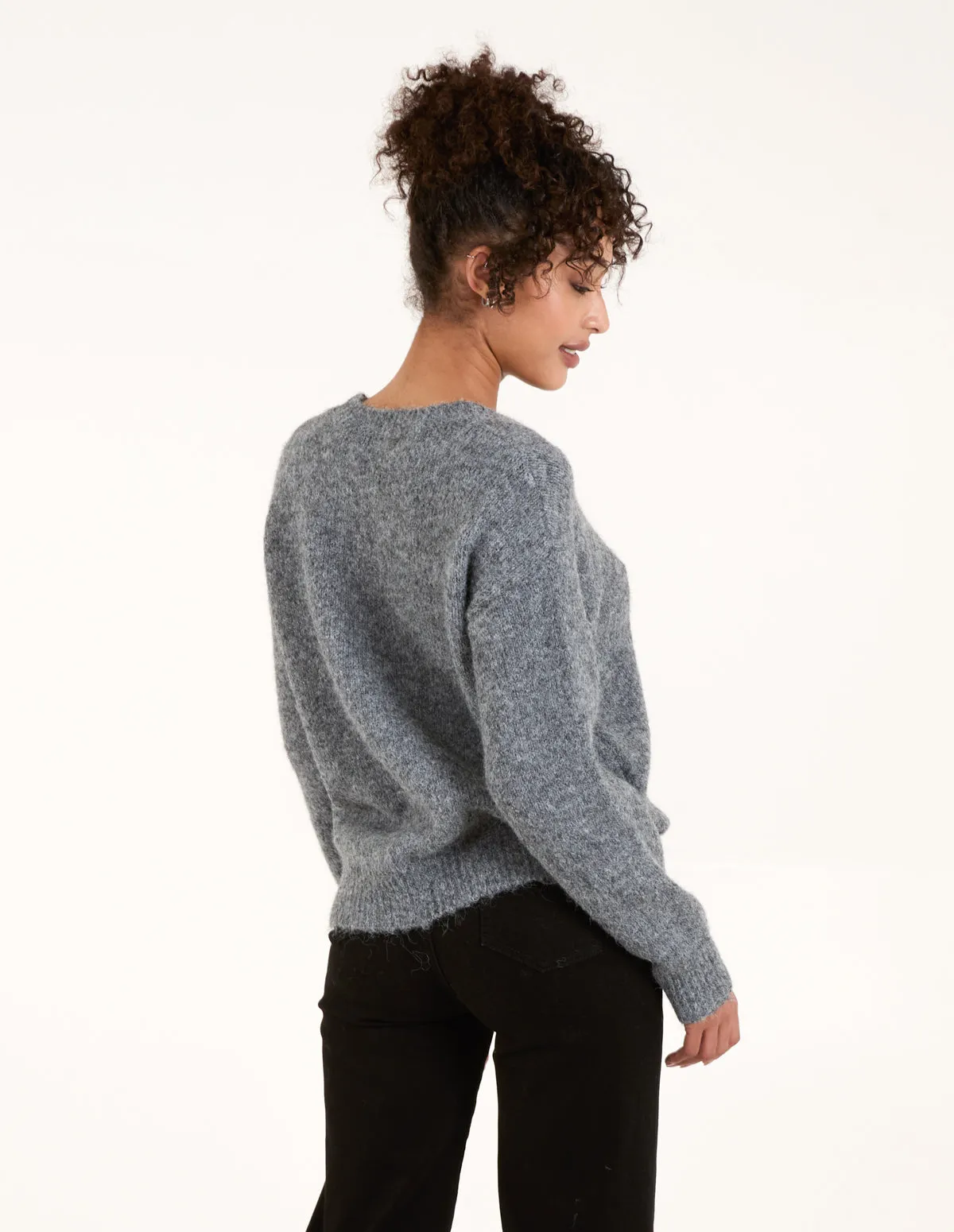 Embellished Heart Knit Jumper