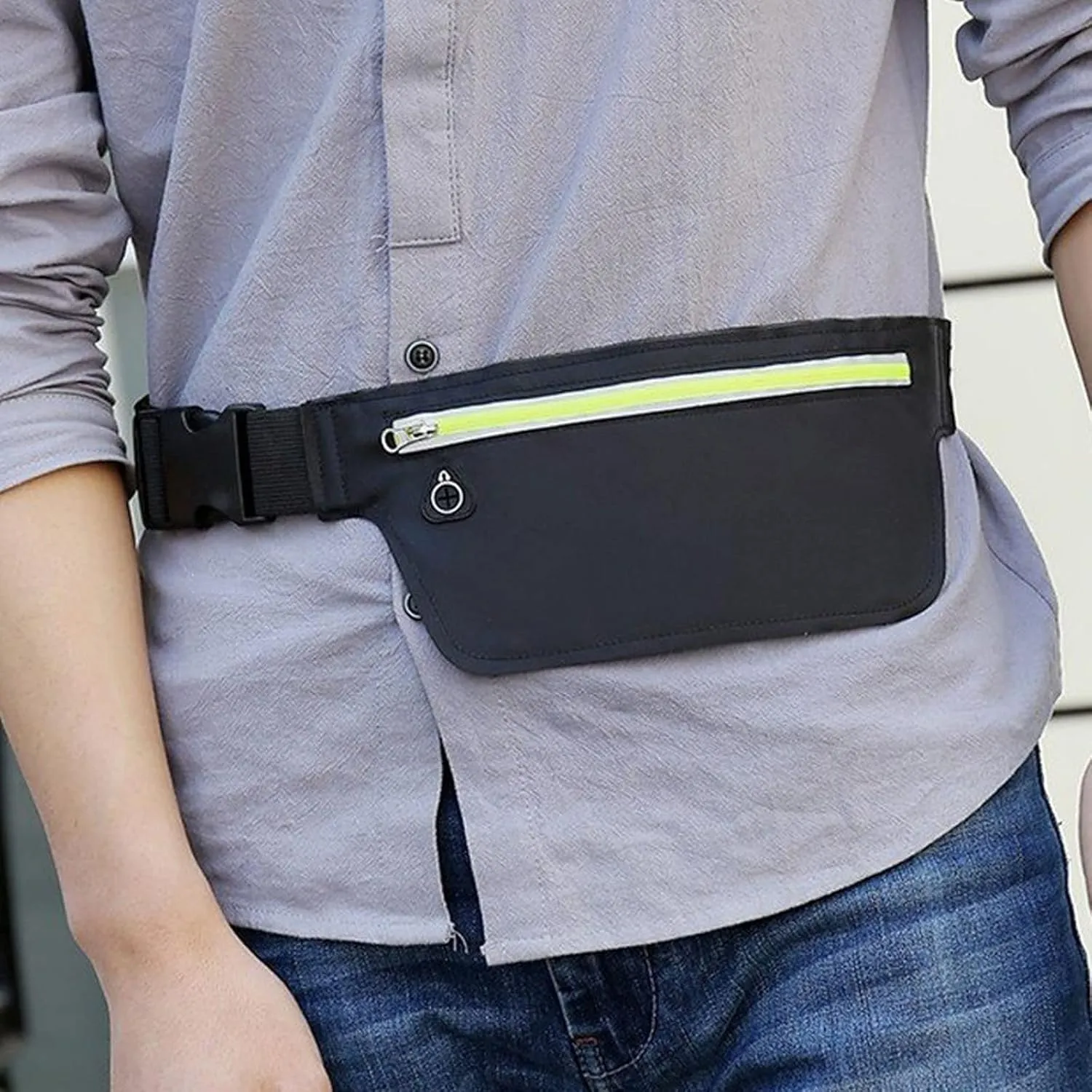 Fanny Pack Men Oxford Sports Small Fanny Pack Night Reflective Light Belt Bags Female Banana Bum Bag Women Running Mini Waist Bags (6)