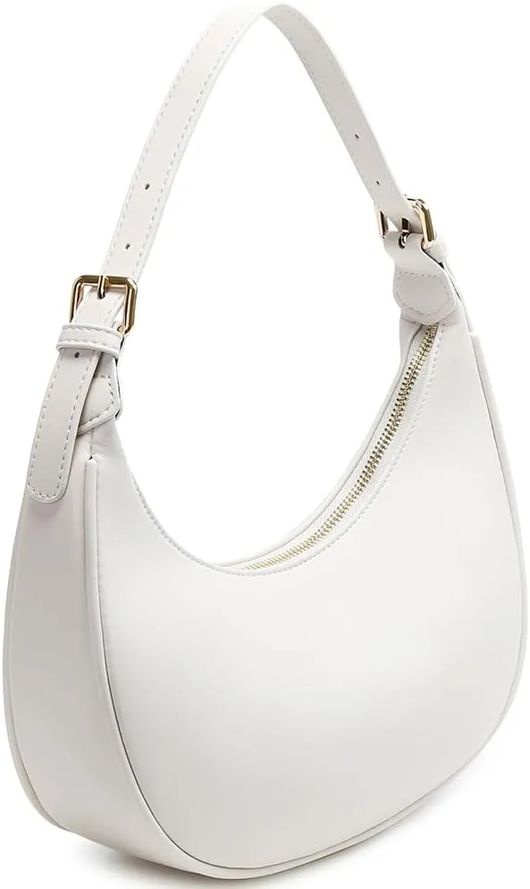 Fashion Small Crescent Underarm Shoulder Bag for Women Trendy Purse Hobo Handbags Clutch Crossbody Bag