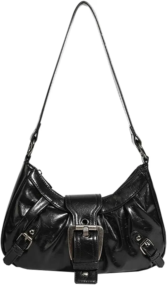 Faux Leather Slouchy Bags Shoulder Bag Stylish Handle Bags Cool Girl Purse Handbags Travel Work 2025
