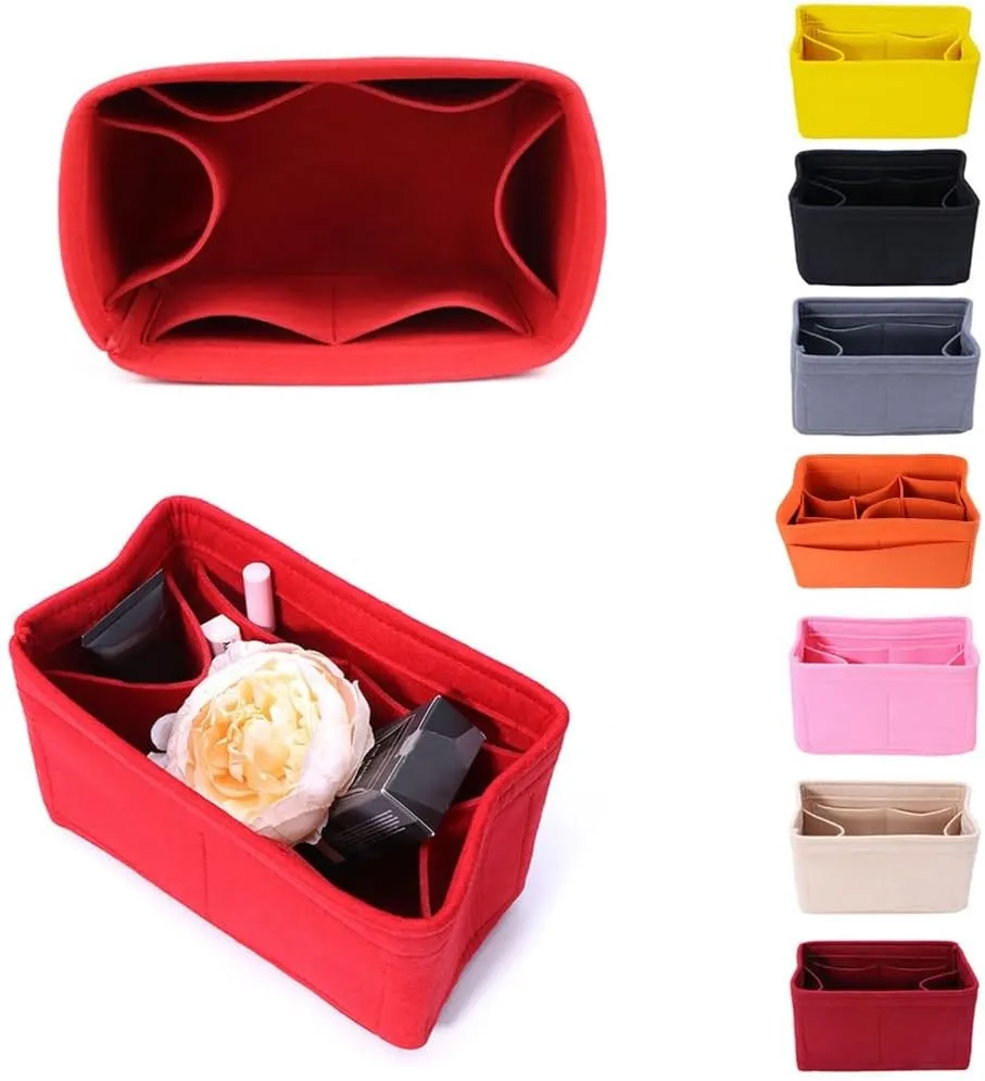 Felt Insert Bag Makeup Handbag Organizer Travel Inner Purse Portable Cosmetic Ba