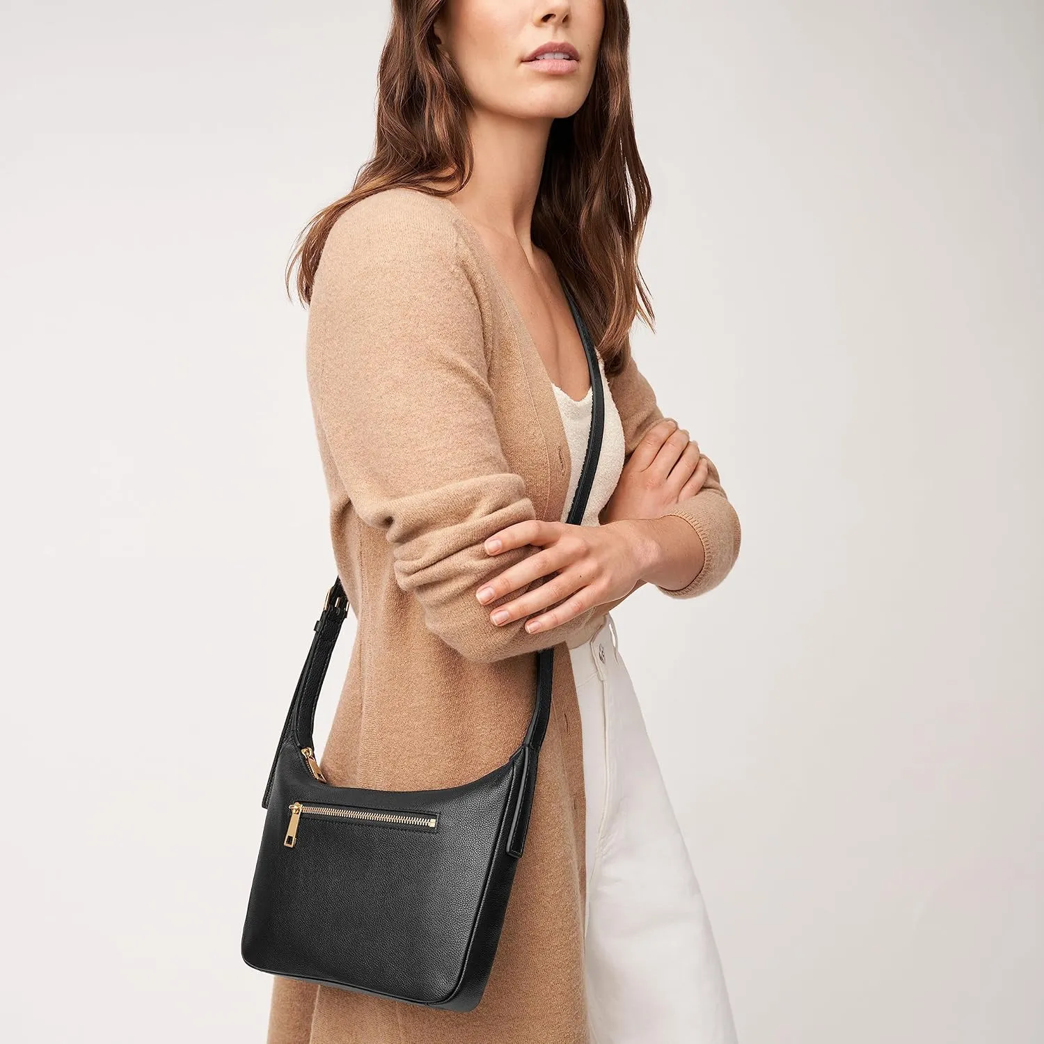 Fossil Women's Cecilia Leather Crossbody Purse Handbag for Women
