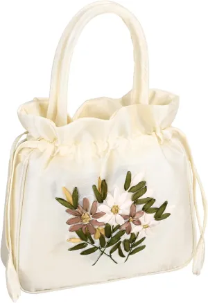 FRCOLOR Trendy Women's Clutch Purse Bucket Bag Handle Wedding Handbag Casual Evening Bag Drawstring