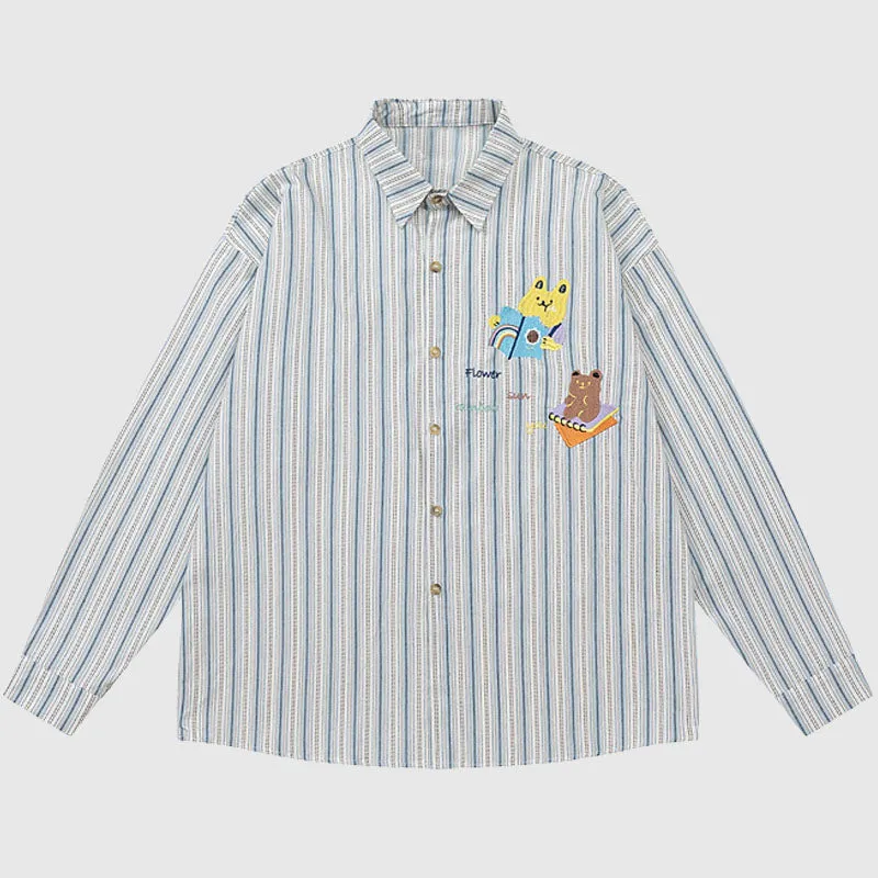 Funny Bear Stripe Shirts