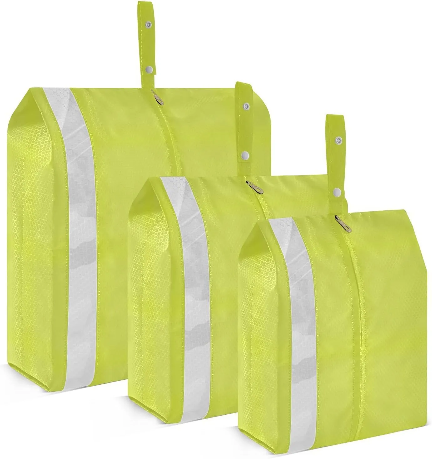 Garment Bag Closet Storage, Luggage Space Saver, Solid Color Light Green, Waterproof, 3 Set Travel Packing Cubes For Suitcases, Luggages Management Personnel