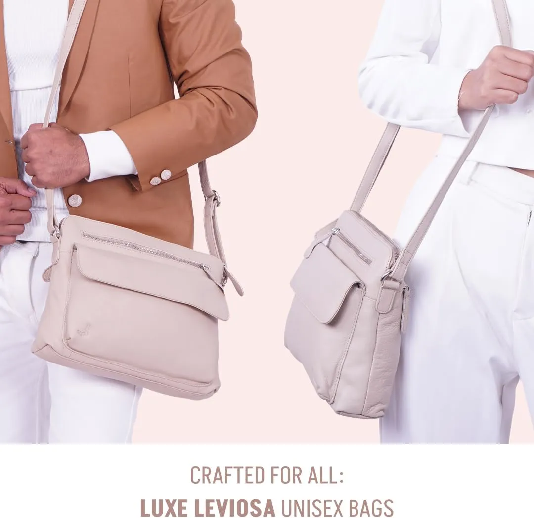 Genuine Leather Crossbody Bag for Women  Medium Size Leathure Purse, Stylish and Durable Handbags for Women