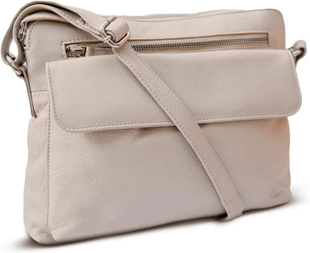 Genuine Leather Crossbody Bag for Women  Medium Size Leathure Purse, Stylish and Durable Handbags for Women
