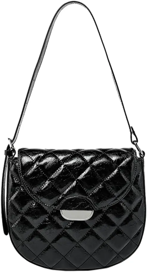Glossy Crossbody Bags for Women Vintage Hobo Bags for Women Satchel Handbag Shoulder Bag Purse Clutch Saddle Bag 2024