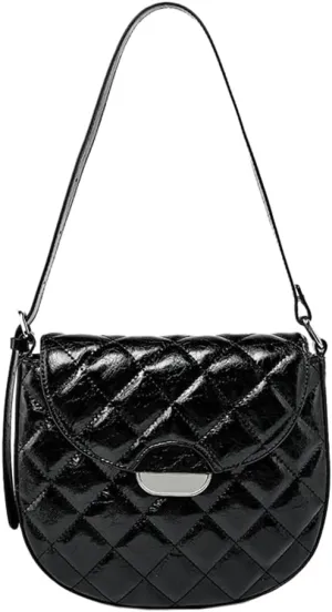 Glossy Crossbody Bags for Women Vintage Hobo Bags for Women Satchel Handbag Shoulder Bag Purse Clutch Saddle Bag 2024