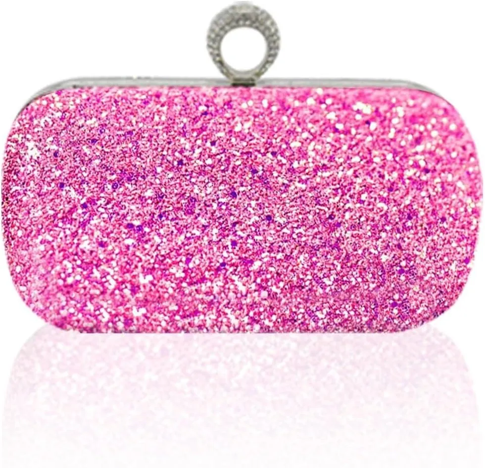 Handbag Bridal Wedding Purse Glitter Shoulder Elegant Crossbody Women Clutch Sequin Evening Ladies Sparkly