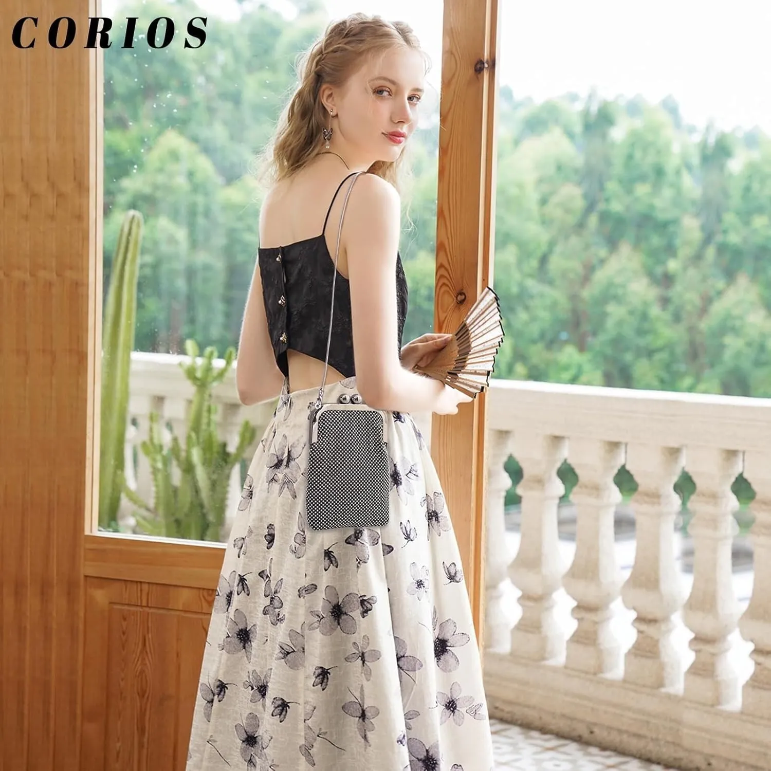 Handbag Bridal Wedding Purse Shoulder Elegant Pouch Crossbody Women Rhinestone Clutch Sparkling Crystal