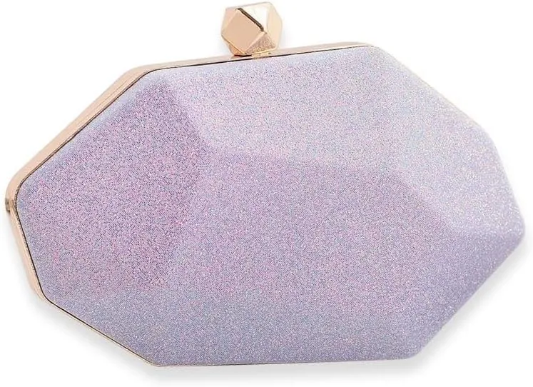 Handbag Women's Bridal Wedding Purse Glitter Irregular Shoulder Elegant Crossbody Evening Clutch Ladies Sparkly