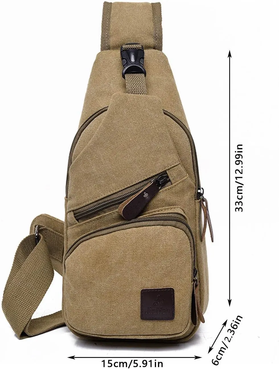 Hiking Chest Travel Portable Men Messenger Bag Fashion Outdoor Canvas Chest Bag Bike Functional Pocket Travel