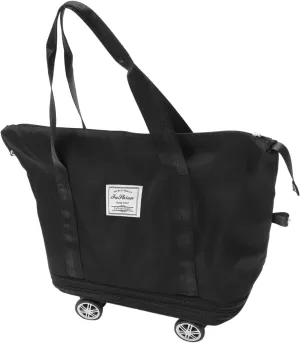 Homoyoyo Travel Luggage Bag Bag Wheels Large Gym Bag Oxford Cloth Expandable Modern Design