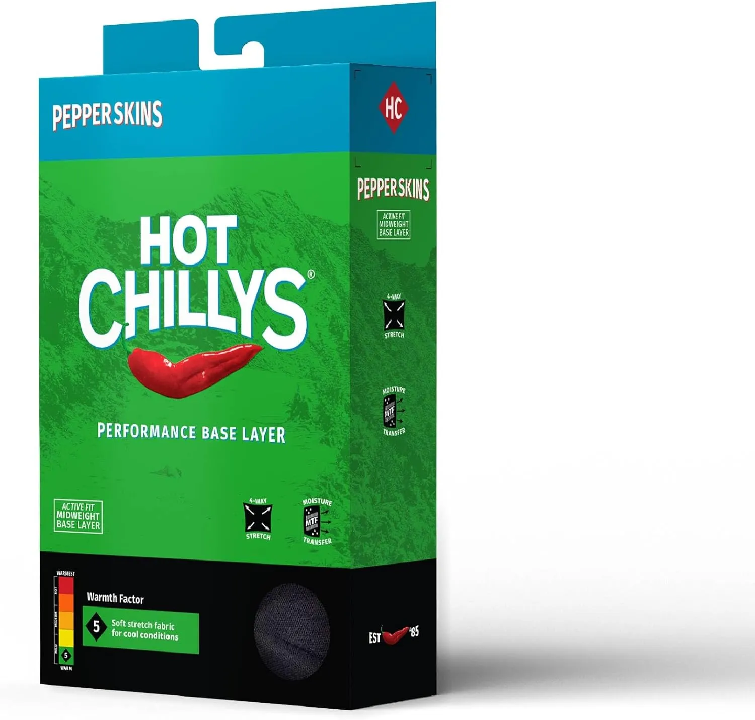 Hot Chillys Men's Pepper Skins Bottom Midweight Relaxed Fit Base Layer
