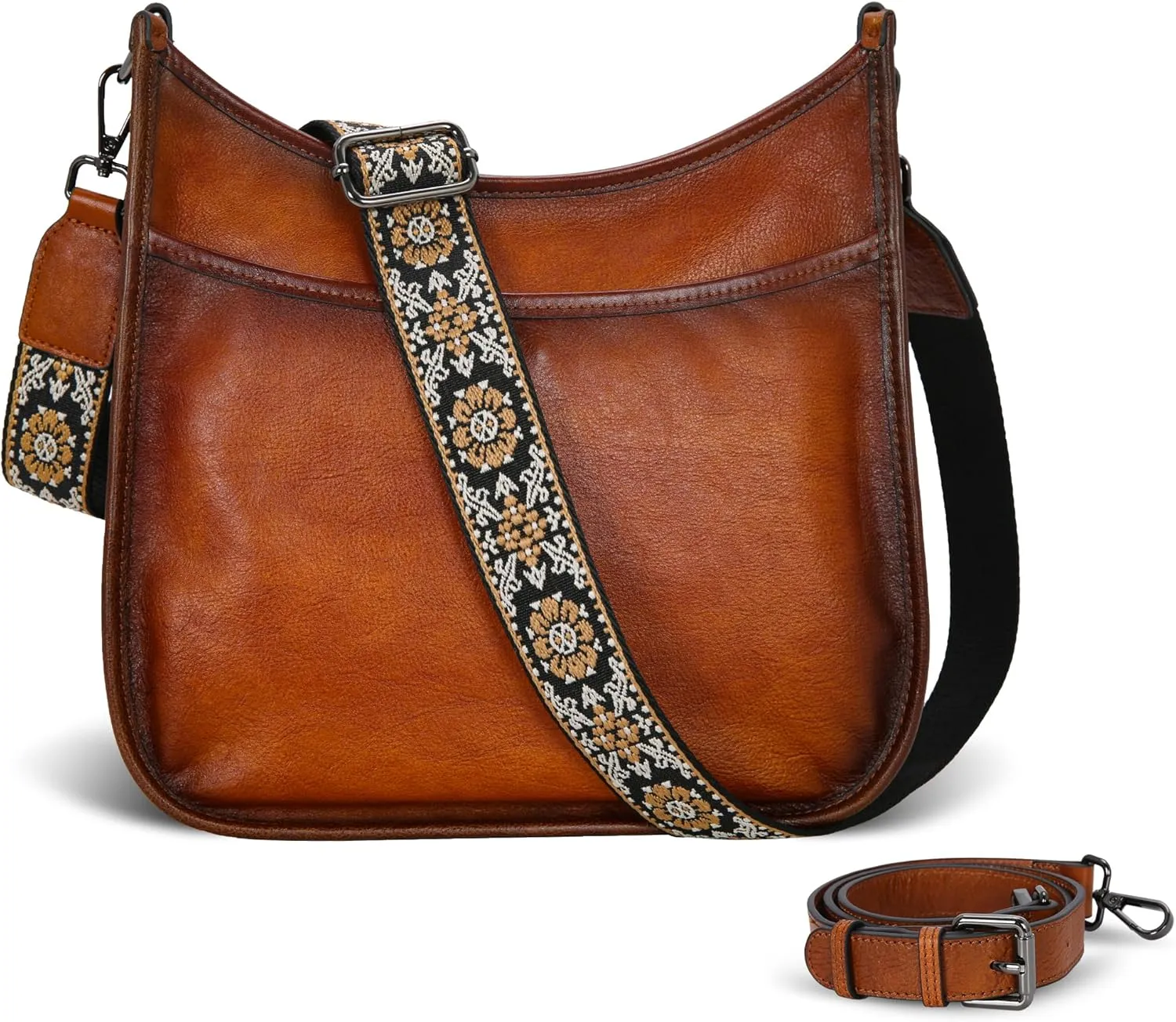 Iswee Crossbody Purses for Women Leather Handbags Fashion Shoulder Purse Satchel Handbag