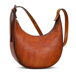 Iswee Leather Brown Purses for Women Designer Shoulder Bag Crossbody Purses Satchel Handbags