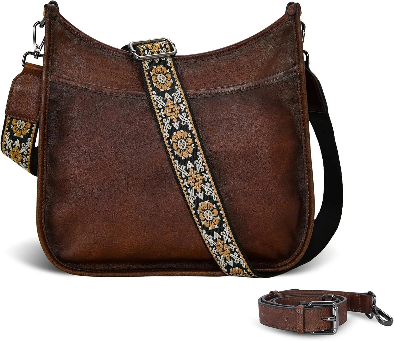 Iswee Shoulder Bags for Women Genuine Leather Purses and Handbags Designer Satchel Purse