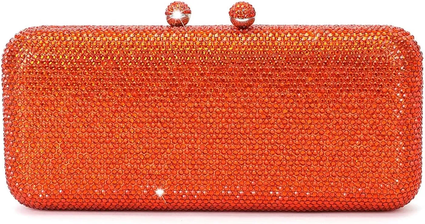 Italy'S Elegant Luxury Ladies Wedding Party Dinner Crystal Gold Silver Diamond Evening Clutch Bag