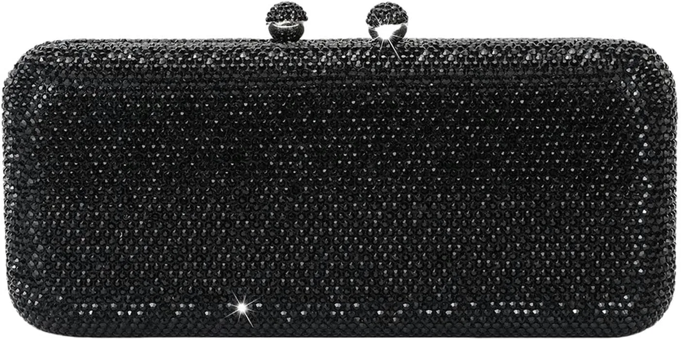 Italy'S Elegant Luxury Ladies Wedding Party Dinner Crystal Gold Silver Diamond Evening Clutch Bag