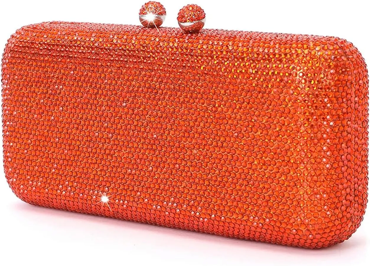 Italy'S Elegant Luxury Ladies Wedding Party Dinner Crystal Gold Silver Diamond Evening Clutch Bag