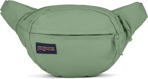 JanSport Fifth Avenue Fanny Pack Crossbody Bag - Stylish, Durable Waist Bag with Adjustable Belt, Main Zippered Pocket, Quick Stash Pocket - Loden Frost