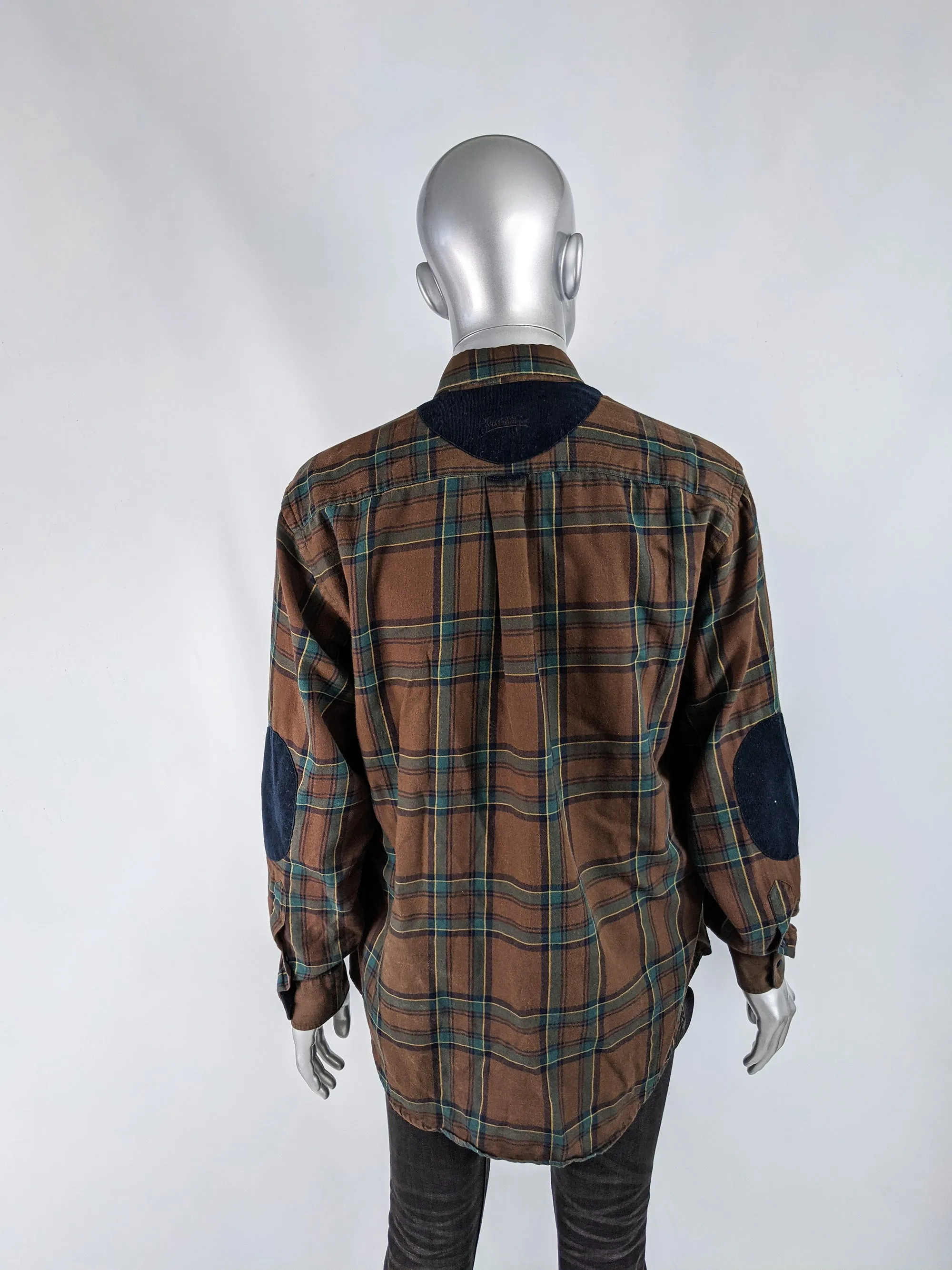 JC de Castelbajac Vintage Huckleberry Hound Mens Flannel Shirt, 1990s