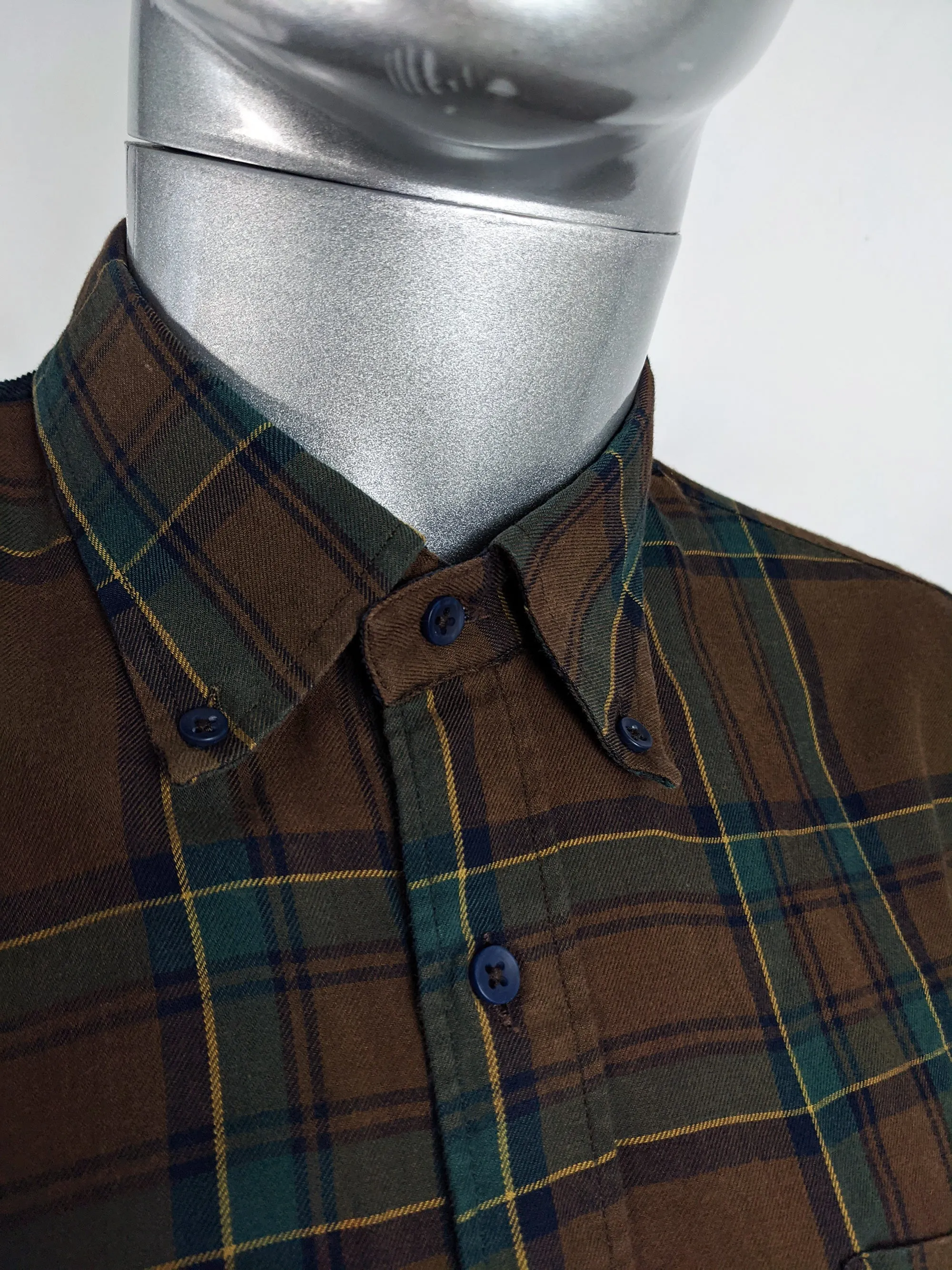 JC de Castelbajac Vintage Huckleberry Hound Mens Flannel Shirt, 1990s
