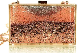 JeVenis Magical Transparent Sequins Clutch Purse Evening Handbag For Party Prom Bride
