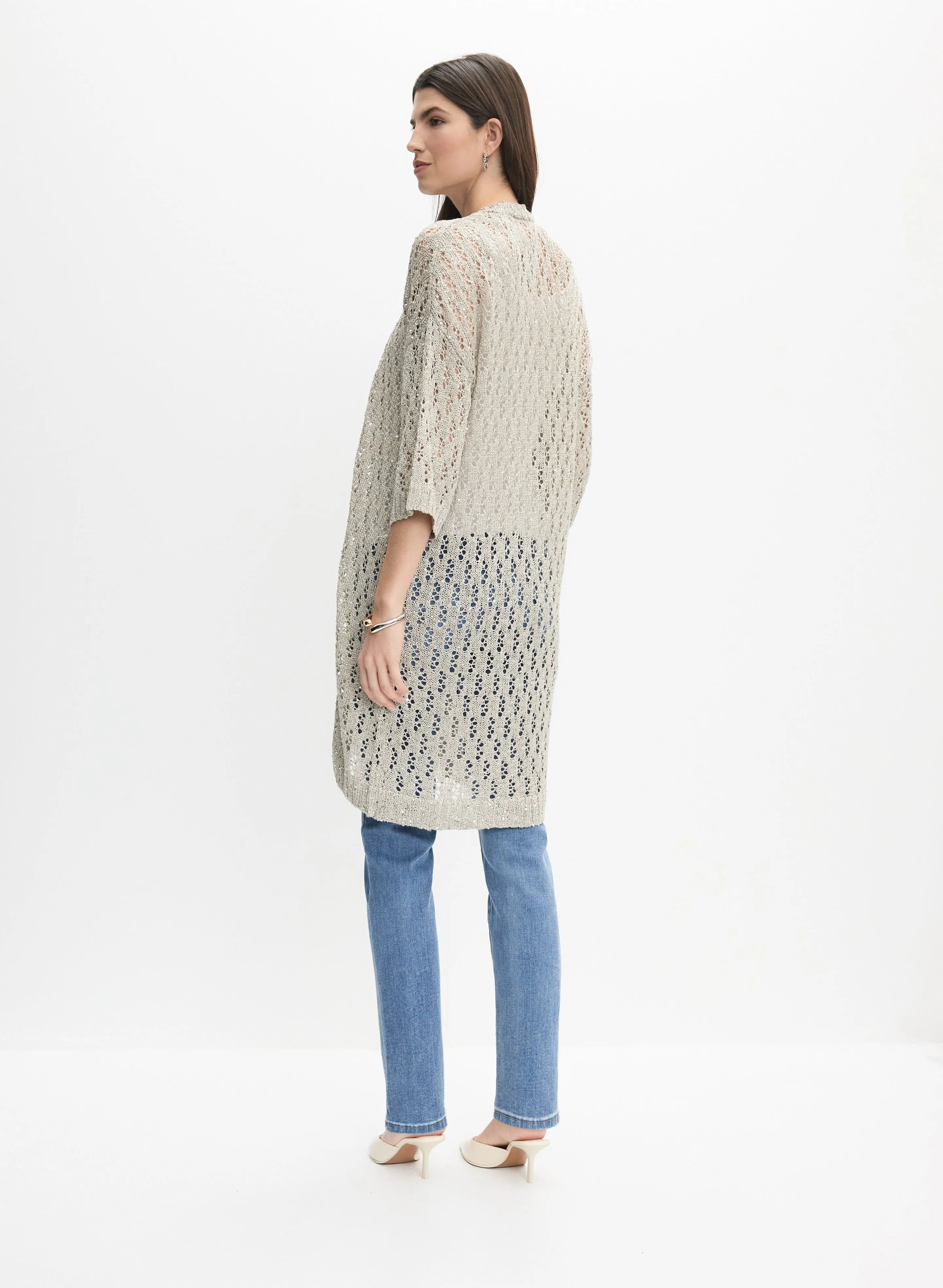 Joseph Ribkoff - Long Open Weave Cardigan