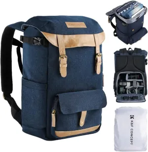 K&F Concept Camera Backpacks for Photographers Travel Bag for Tripod Camera Lence Accessory with laptop compartment and Rain Cover Waterproof Multi-Functional Camera Bags for Dslr Cameras Black