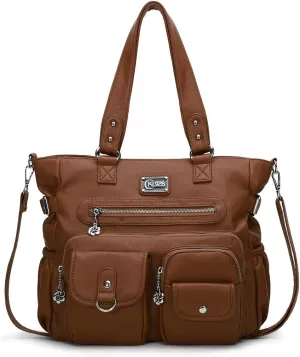KL928 Large Purses for Women Shoulder Bag Tote Handbags Stylish Vegan Leather Hobo Bags Ladies