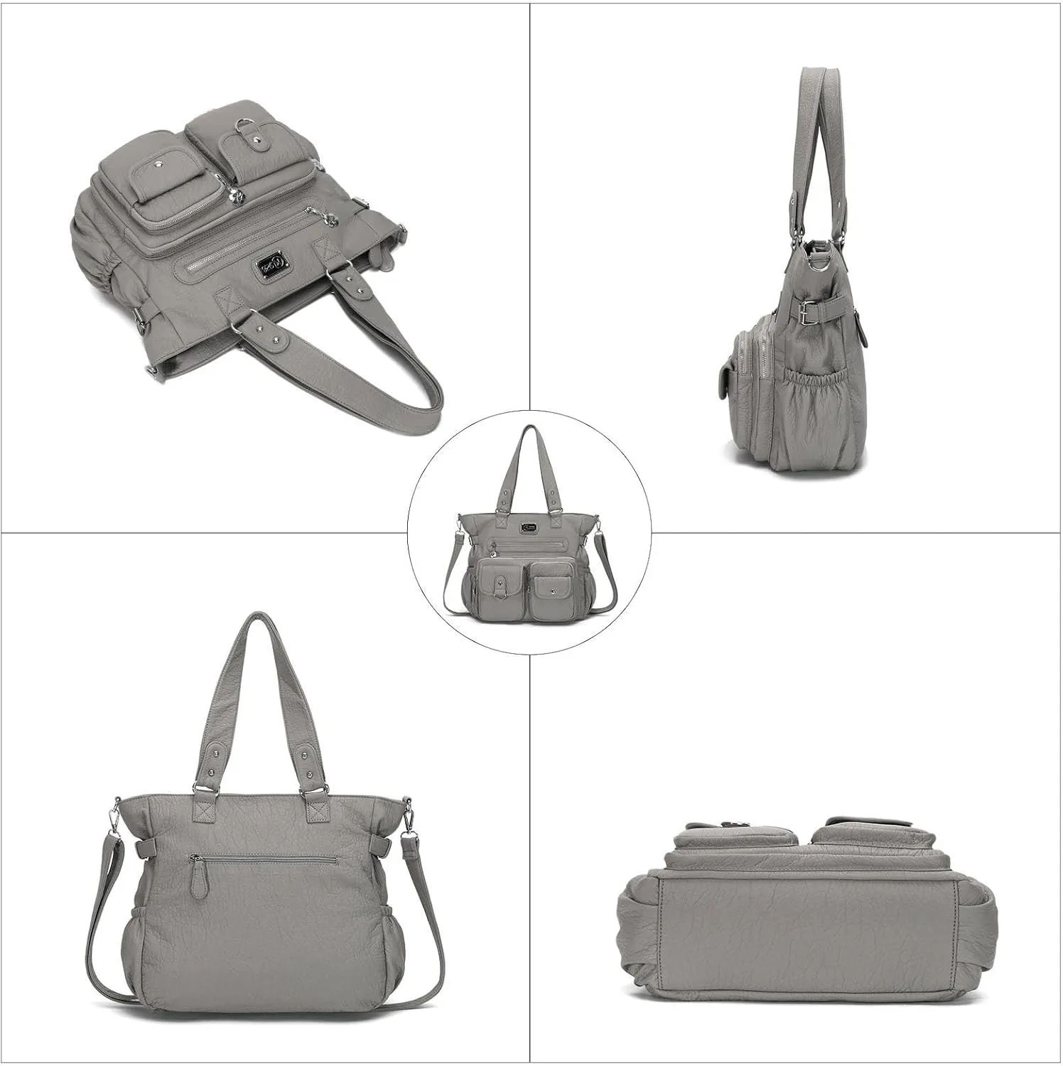KL928 Large Purses for Women Shoulder Bag Tote Handbags Stylish Vegan Leather Hobo Bags Ladies