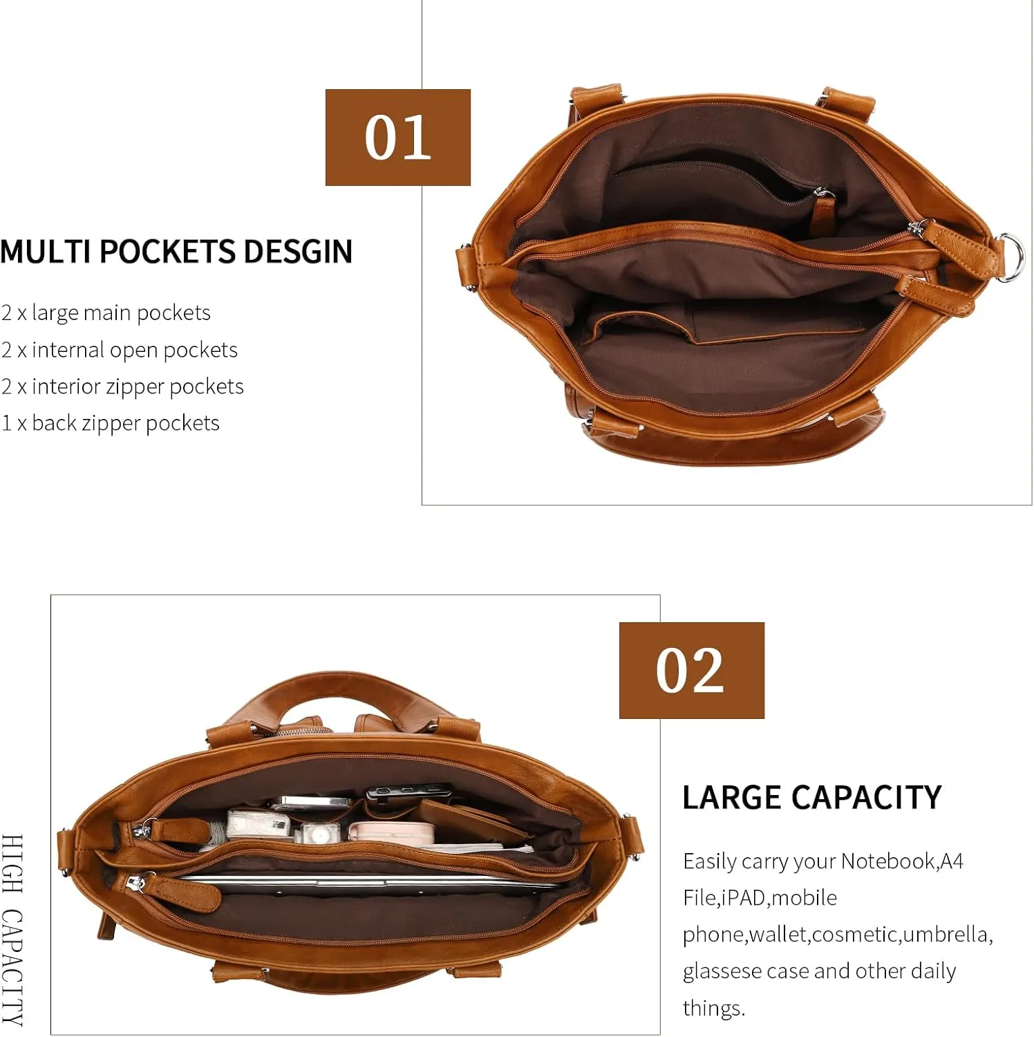 KL928 Large Purses for Women Shoulder Bag Tote Handbags Stylish Vegan Leather Hobo Bags Ladies