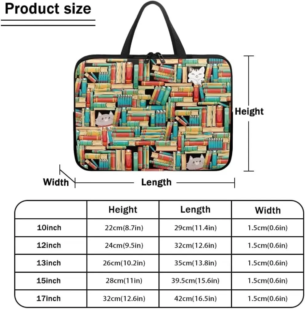 Kuiaobaty Protective Laptop Sleeve 10-17 Inches Modern Laptop Briefcase for Women Men