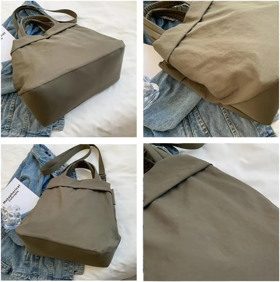 Large Nylon Crossbody Hobo Bags for Women Travel Tote Bags Trendy Shopping Bag Simple Shoulder Bags