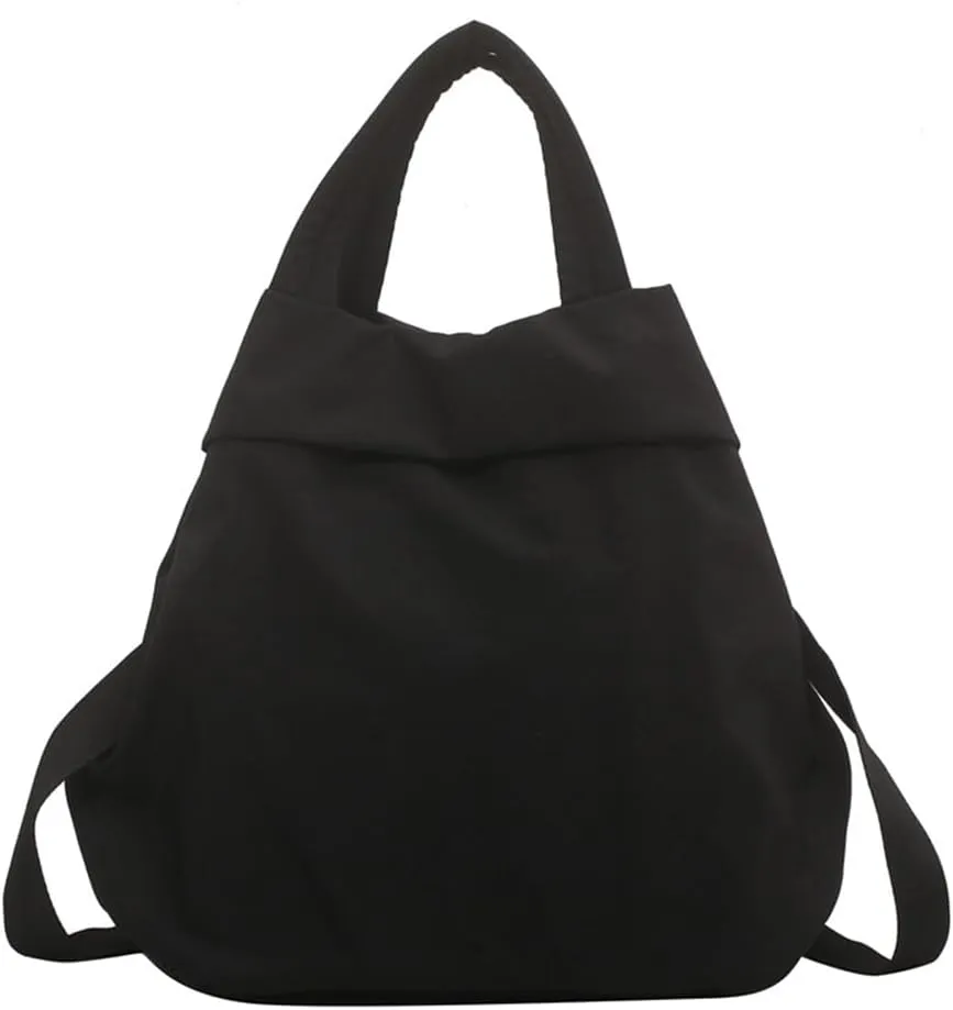 Large Nylon Crossbody Hobo Bags for Women Travel Tote Bags Trendy Shopping Bag Simple Shoulder Bags