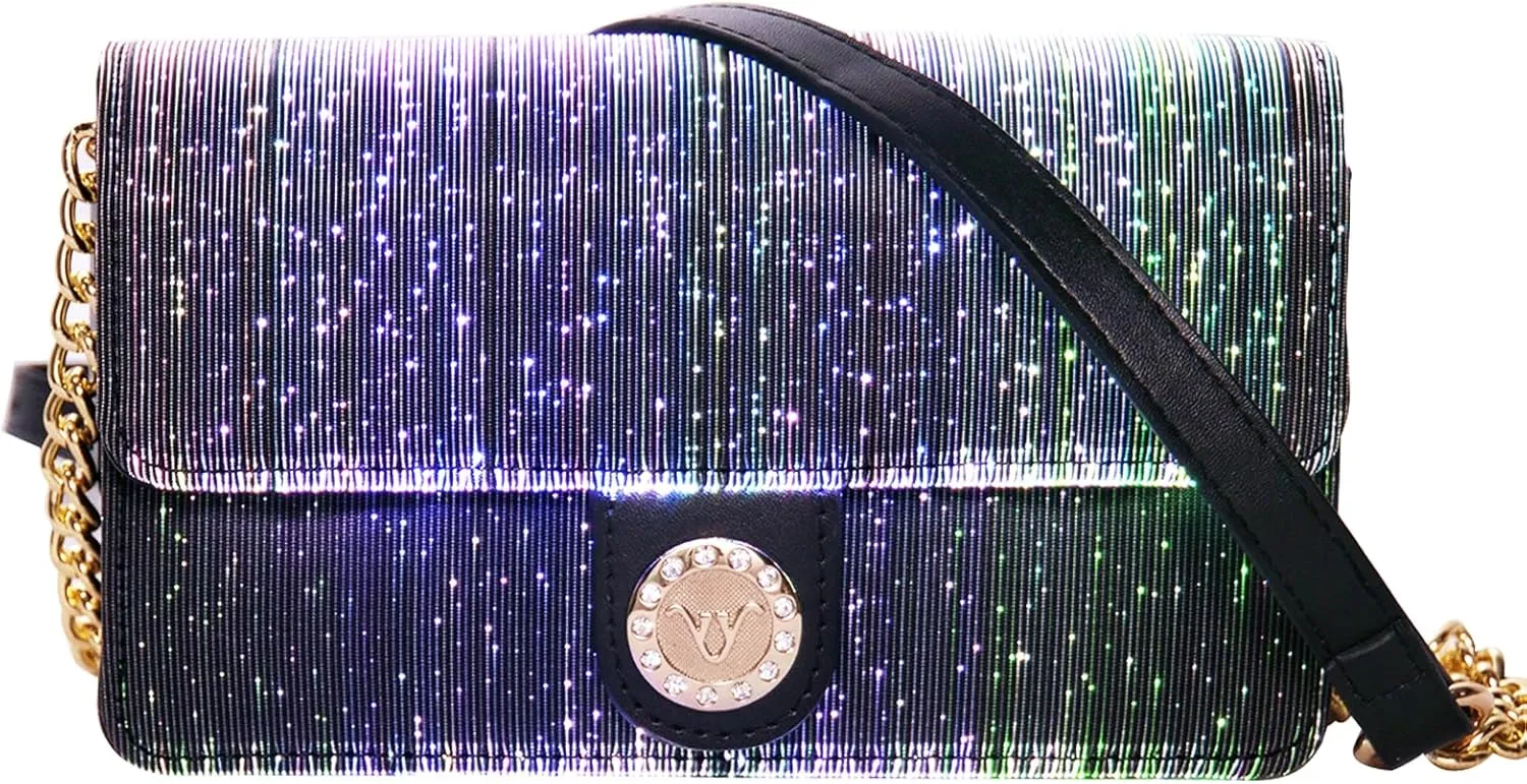 LED Bags Light up Purse 7 Colors Festival Evening Clutch Luminous Crossbody Bag Glow Handbags Leather Shoulder Bag