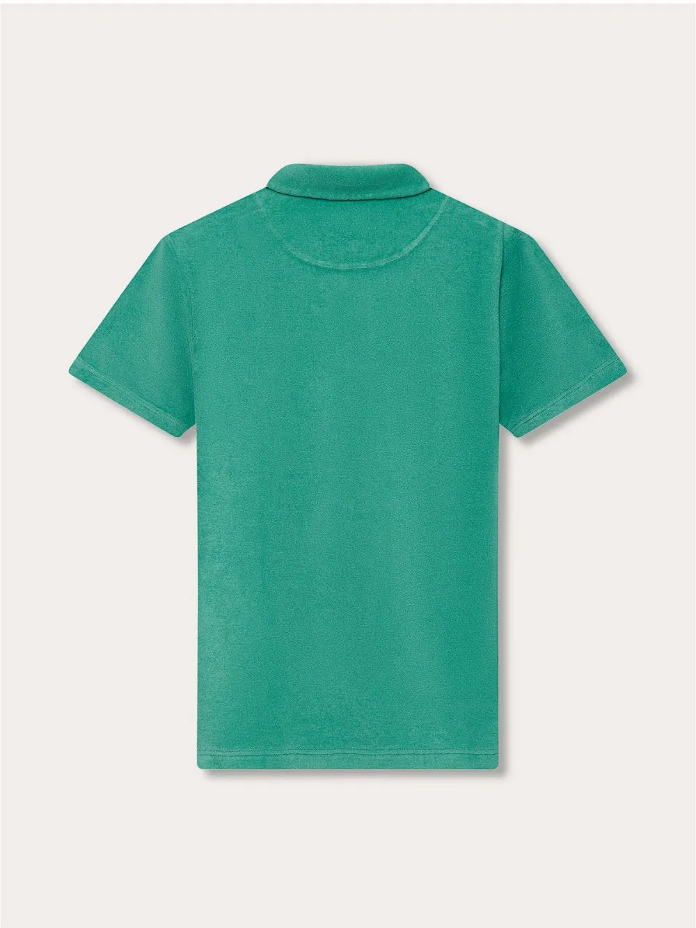 Men's Riviera Green Powell Terry Polo Shirt